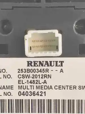 Second-hand car spare part gps navigation system for renault fluence z.e. dynamique oem iam references 259152392r tomtom 253b00345r csw2012rn ib2321j00991 7641104391 281150743r 804011 bosch