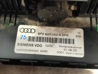 Автозапчастина б/у контроль опалення / кондиціонації для audi a3 (8p) 2.0 tdi ambiente посилання на oem iam 8p0820043  