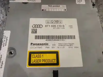 Second-hand car spare part audio system / radio cd for audi a5 coupe (8t) 2.7 tdi oem iam references 8t1035110b  
