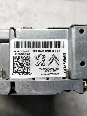 Second-hand car spare part audio system / radio cd for citroen c3 1 1.4 hdi 70ch manual oem iam references 96643698xt  