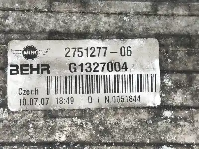 Peça sobressalente para automóvel em segunda mão intercooler por mini mini (r56) cooper d referências oem iam 275127706  g1327004