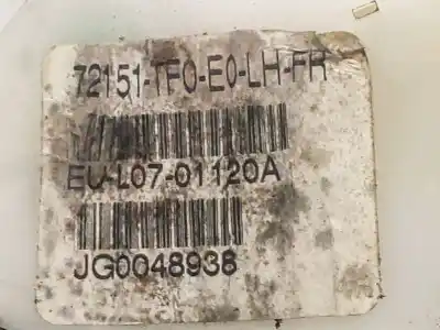 Second-hand car spare part front left central locking system for honda jazz (ge) 1.2 cat oem iam references  72151tf0 