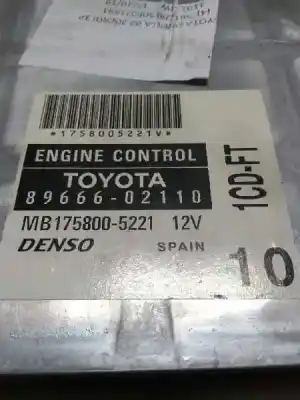 Second-hand car spare part ecu engine control for toyota corolla (e12) 2.0 d-4d linea sol berlina oem iam references 8966602110 1cdft 10 mb1758005221