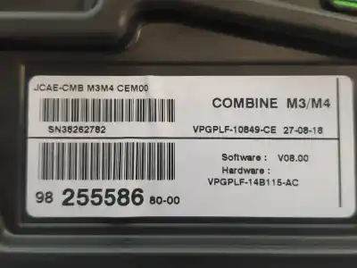 Pezzo di ricambio per auto di seconda mano pannello degli strumenti per citroen c-elysée shine riferimenti oem iam 9825558680  