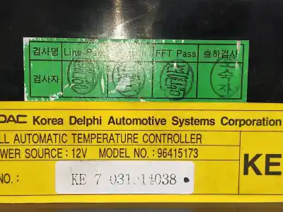 Peça sobressalente para automóvel em segunda mão comando de sofagem (chauffage / ar condicionado)  por daewoo tacuma cdx referências oem iam 96415173  7031014038
