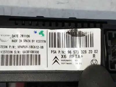 Автозапчасти б/у отопление / кондиционирование воздуха за citroen c6 (td_) 2.7 hdi ссылки oem iam 96573328  