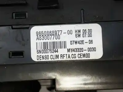 Автозапчастина б/у контроль опалення / кондиціонації для citroen c4 picasso sx посилання на oem iam 9650868977  a8300770 Автозапчастина б/у контроль опалення / кондиціонації для citroen c4 picasso sx посилання на oem iam 9650868977  a8300770