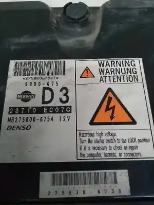 Автозапчастина б/у ебу контролер двигуна для nissan navara pick-up (d40m) 2.5 dci diesel cat посилання на oem iam 23710ec07c 5800675 d3 mb2758006754