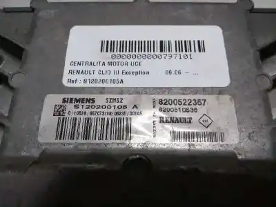 Second-hand car spare part ecu engine control for renault clio iii exception oem iam references s120200105a 8200510536 sim32 8200522357