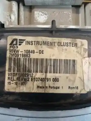 Peça sobressalente para automóvel em segunda mão quadrante por ford galaxy (vx) clx referências oem iam 95vw10849  