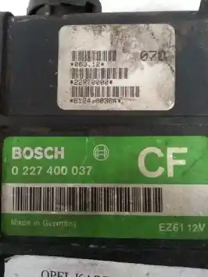 Pezzo di ricambio per auto di seconda mano modulo accensione per opel kadett d 1.8 riferimenti oem iam 0227400037  