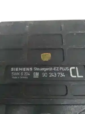 Second-hand car spare part ecu engine control for opel kadett e 1.6 oem iam references 5wk6204  90243734