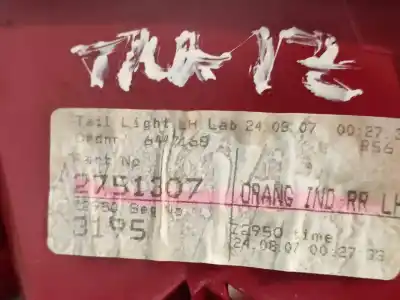 Peça sobressalente para automóvel em segunda mão farolim traseiro esquerdo por mini mini (r56) cooper d referências oem iam 2751307  