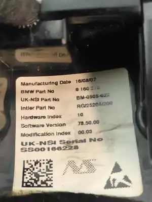 Second-hand car spare part dashboard for mini mini (r56) cooper d oem iam references 9160218  