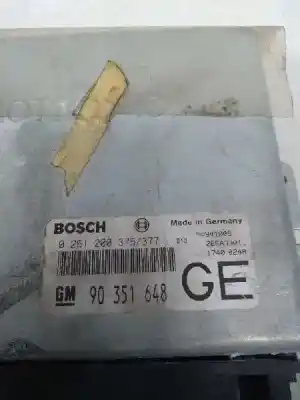 Peça sobressalente para automóvel em segunda mão centralina de motor uce por opel vectra a 2.0 referências oem iam 0261200376 90351648 ge 0261200377