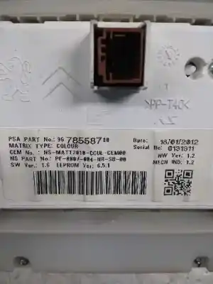 Peça sobressalente para automóvel em segunda mão quadrante por peugeot 208 allure referências oem iam 9678558780 9813869080 