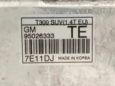 Second-hand car spare part intercooler for opel mokka x color edition start/stop oem iam references 95026333  