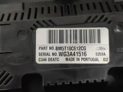 Peça sobressalente para automóvel em segunda mão comando de sofagem (chauffage / ar condicionado)  por ford focus turn. (cb8) titanium referências oem iam bm5t18c612cg  