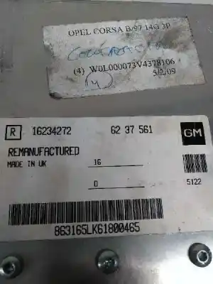 Автозапчастина б/у ебу контролер двигуна для opel corsa d (s07) 1.4 (l08 l68) посилання на oem iam 16234272  6237561