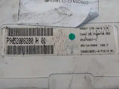 Peça sobressalente para automóvel em segunda mão quadrante por citroen c2 sx referências oem iam p9652008280 216755971 h01