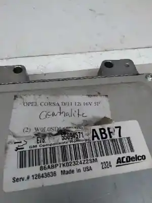 Tweedehands auto-onderdeel ecu motorcontroller voor opel corsa d 1.2 cat (a 12 xer / ldc) oem iam-referenties 55594571 12643636 abp7