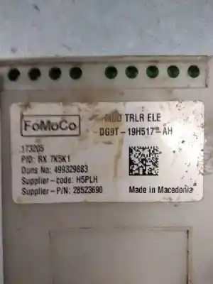 Second-hand car spare part electronic module for ford ranger (tke) doppelkabine 4x4 xlt oem iam references dg9t19h517ah  499329883
