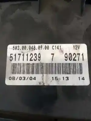 Peça sobressalente para automóvel em segunda mão quadrante por fiat panda (169) 1.2 8v dynamic referências oem iam 51711239 503000480900 7 90271