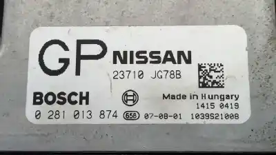 Second-hand car spare part ecu engine control for nissan x-trail (t31) le oem iam references 0281013874  23710jg78b