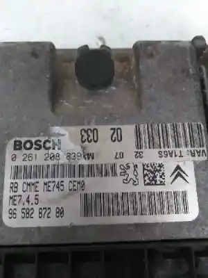 Peça sobressalente para automóvel em segunda mão centralina de motor uce por peugeot 206 berlina xs referências oem iam 0261208839 me745 9658287280