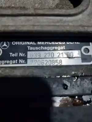 Pièce détachée automobile d'occasion boîte de vitesses pour mercedes-benz vito / mixto furgoneta (w639) 115 cdi (639.601 639.603 639.605) références oem iam 6392702100  770620858