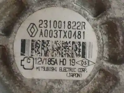 Peça sobressalente para automóvel em segunda mão alternador por renault master kasten l1h1 ka 3.5t referências oem iam a003tx0481  231001822r