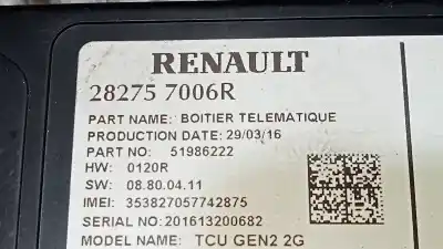 Pièce détachée automobile d'occasion module électronique pour renault megane iii berlina 5p (2008->) 1.5 business [1.5 ltr. - 70 kw dci diesel fap] références oem iam 282757006r  51986222