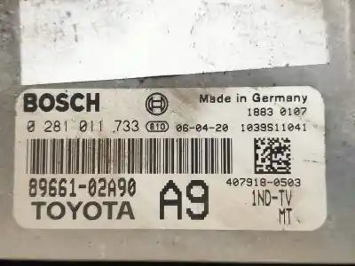 Second-hand car spare part ecu engine control for toyota corolla (_e12_) 1.4 d (nde120_) oem iam references 0281011733 1ndtv mt a9 8966102a90