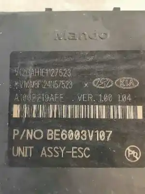 Peça sobressalente para automóvel em segunda mão abs por kia stonic (ybcuv) concept referências oem iam 58920h8250 a1002219aee v12gah1e1127523 l4c n185274