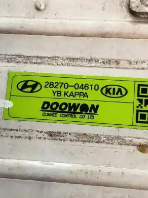 Peça sobressalente para automóvel em segunda mão intercooler por kia stonic (ybcuv) concept referências oem iam 2827004610  0461