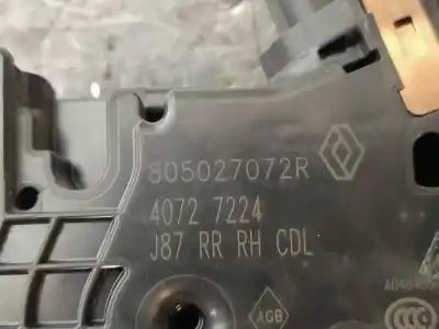 Second-hand car spare part rear right central locking system for renault captur xmod oem iam references 805027072r  