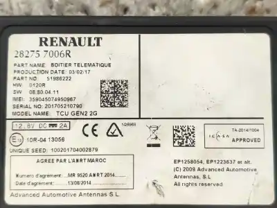 Second-hand car spare part electronic module for renault captur xmod oem iam references 282757006r  51986222
