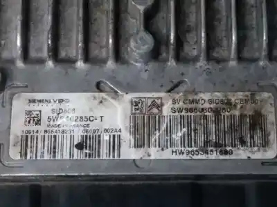Peça sobressalente para automóvel em segunda mão centralina de motor uce por citroen c2 (jm_) 1.4 hdi referências oem iam 5ws40285ct hw9653451880 sid806 sw9660800280