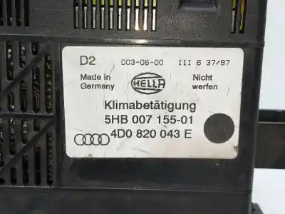 Pièce détachée automobile d'occasion commande de chauffage / climatisation pour audi a8 (d2) 4.2 v8 32v références oem iam 4d0820043e  5hb00715501