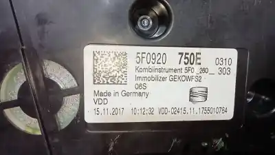 Peça sobressalente para automóvel em segunda mão quadrante por seat leon (5f1) style referências oem iam 5f0920750e  