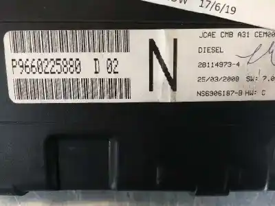 Peça sobressalente para automóvel em segunda mão quadrante por citroen c2 (jm_) 1.4 hdi referências oem iam p9660225880 281149734 d02 n