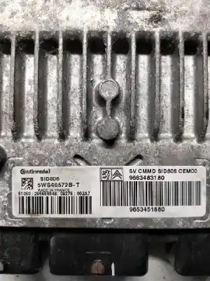 Second-hand car spare part ecu engine control for citroen c2 furio oem iam references 5ws40572bt 9653451880 sid806 9663483180