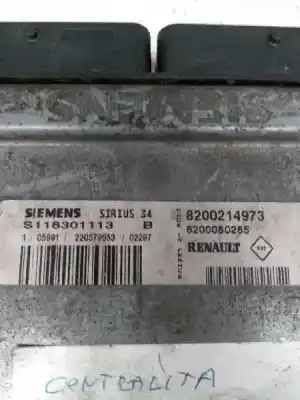 Автозапчасти б/у блок управления двигателем за renault clio ii fase ii (b/cb0) 1.4 16v ссылки oem iam s118301113b 8200080285 sirius34 8200214973