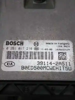 Second-hand car spare part ecu engine control for kia cee´d drive oem iam references 0281017218  391142a511