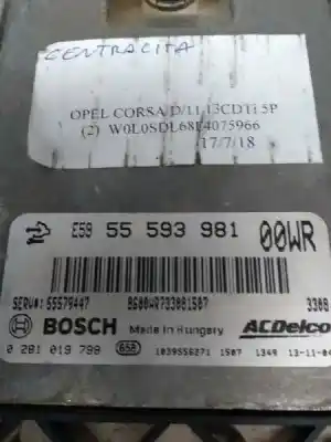 Second-hand car spare part ecu engine control for opel corsa e van 1.3 cdti oem iam references 0281019798 55579447 00wr e5955593981