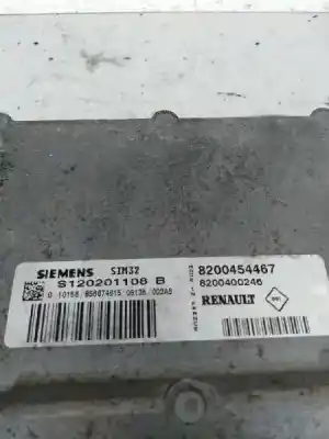 Автозапчастина б/у ебу контролер двигуна для renault clio ii fase ii (b/cb0) 1.2 16v посилання на oem iam s120201108b 8200400246 sim32 8200454467
