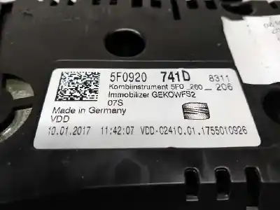 Second-hand car spare part dashboard for seat leon (5f1) style visio edition oem iam references a2c99197500  5f0920741d