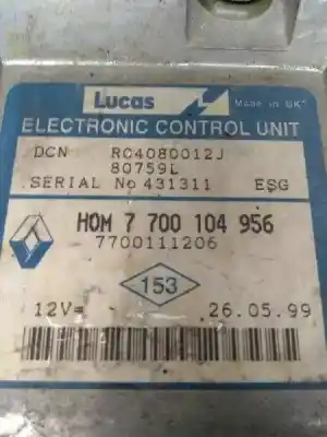 Pezzo di ricambio per auto di seconda mano centralina motore per renault kangoo (f/kc0) kangoo riferimenti oem iam r04080012j 7700111206 80759l hom7700104956