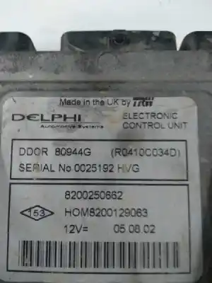 Автозапчастина б/у ебу контролер двигуна для renault clio ii fase ii (b/cb0) 1.5 dci diesel 65 cv / 48 kw посилання на oem iam r0410c034d hom8200129063 80944g 8200250662