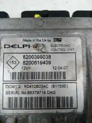 Автозапчастина б/у ебу контролер двигуна для renault modus dynamique посилання на oem iam r0410b034c 8200619409 81153e 8200399038